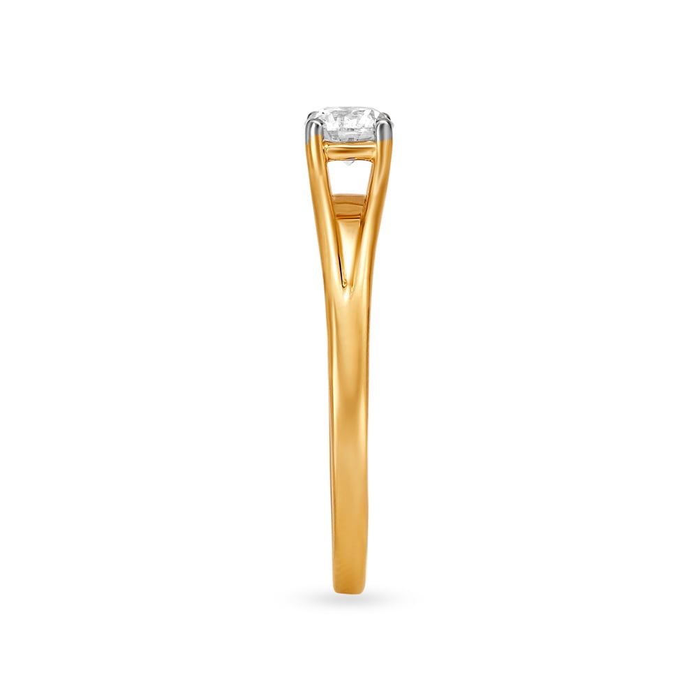 Dainty Flowerbud Single Stone Solitaire Ring,,hi-res image number null