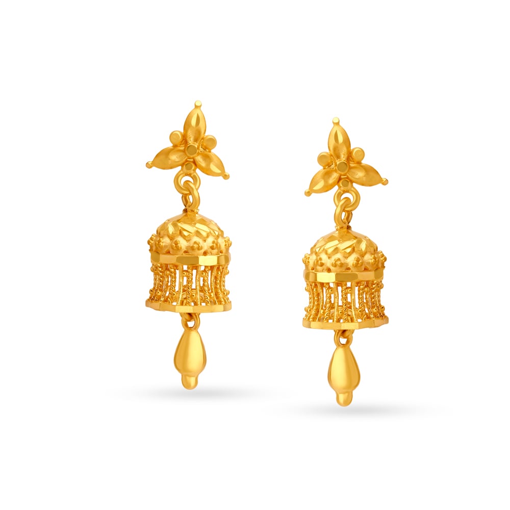 gold earrings for women design | Gold earrings with price, Gold earrings  for kids, Modern gold jewelry