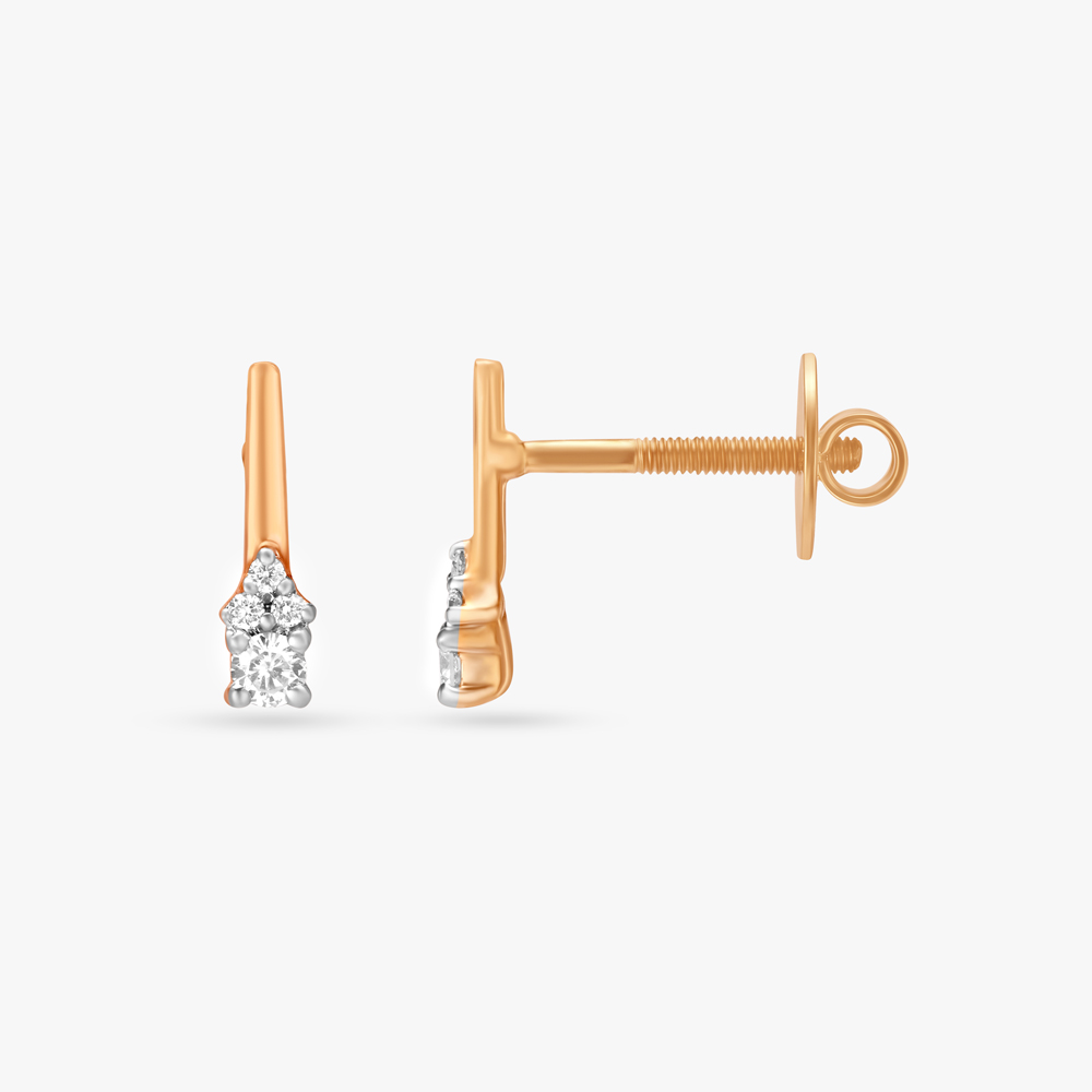 Chic Petite Diamond Pendant with Chain and Earrings Set,,hi-res image number null
