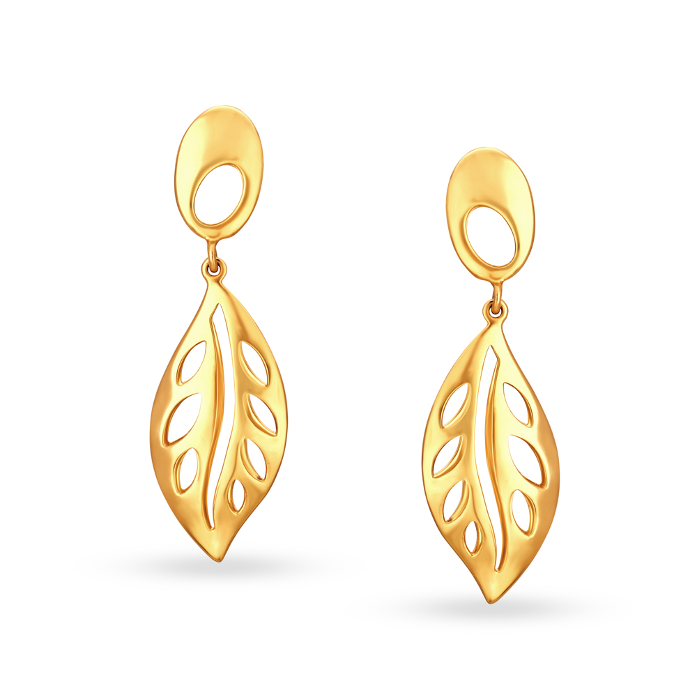 Elegant Gold Drop Earrings,,hi-res image number null