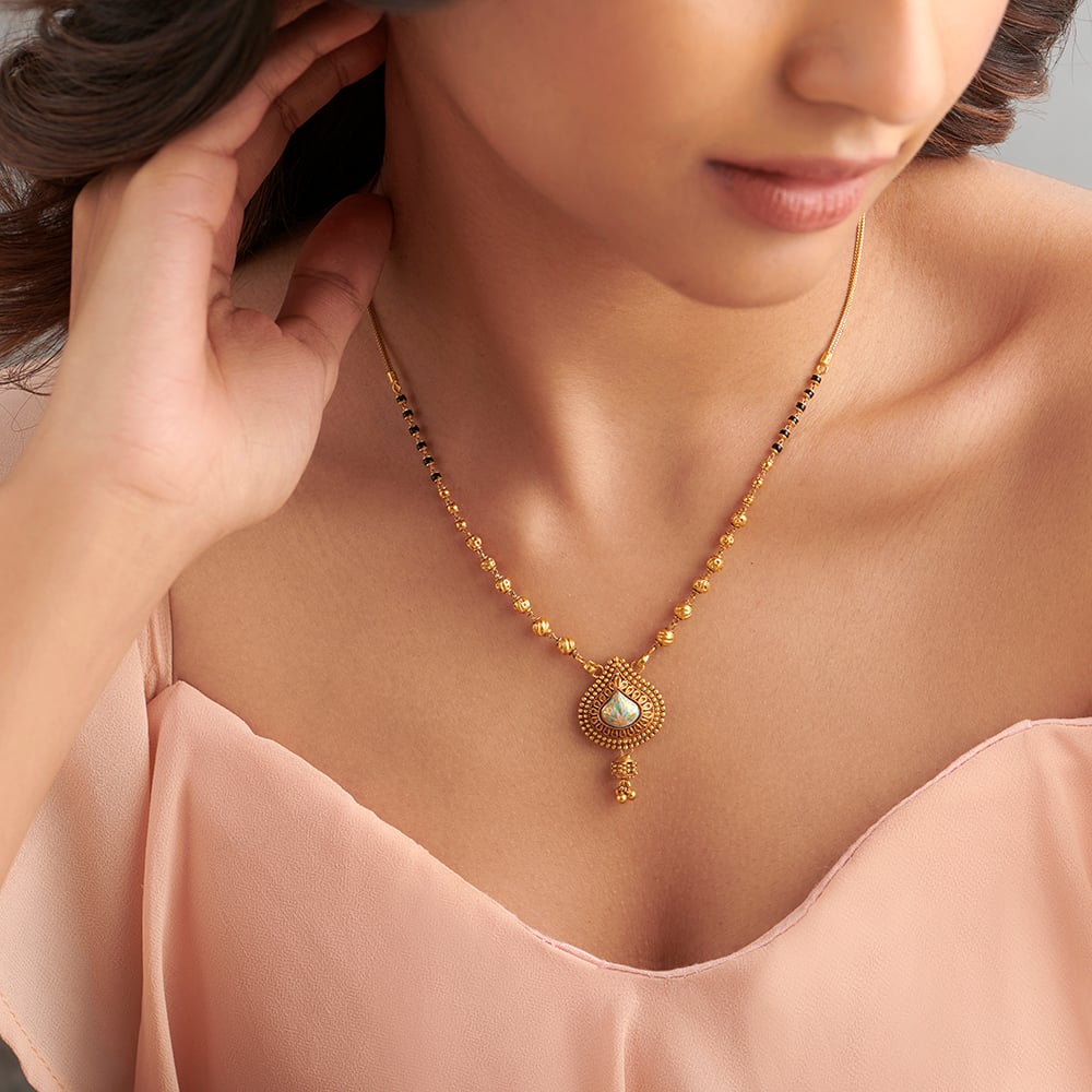 Precious Leafy Mangalsutra,,hi-res image number null