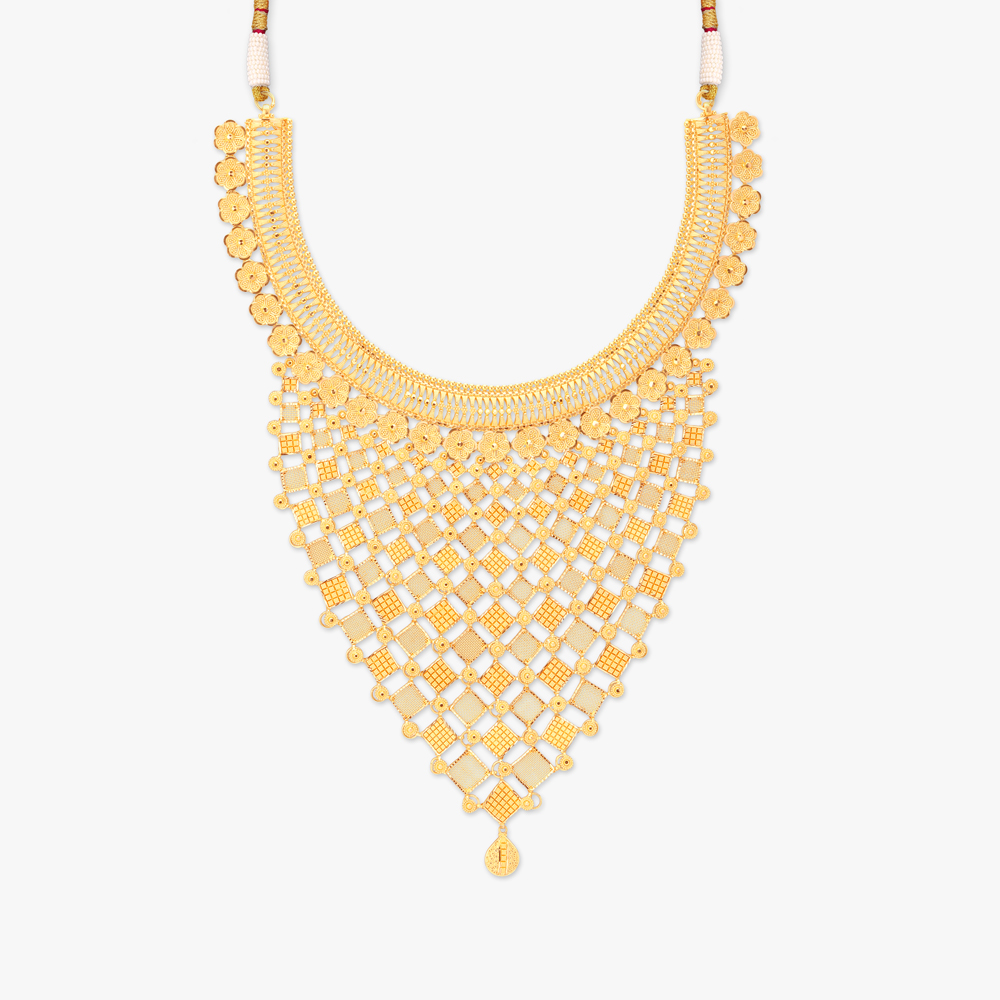 Regal Tapestry Gold Necklace Set,,hi-res image number null