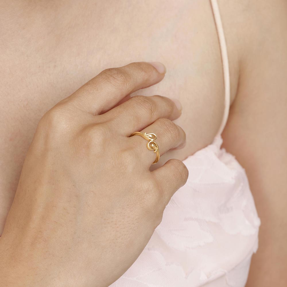 Twisty Charm Gold Ring,,hi-res image number null