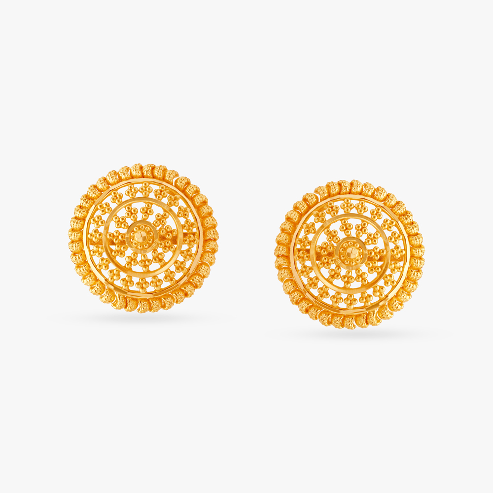 Dainty Rawa Work Stud Earrings