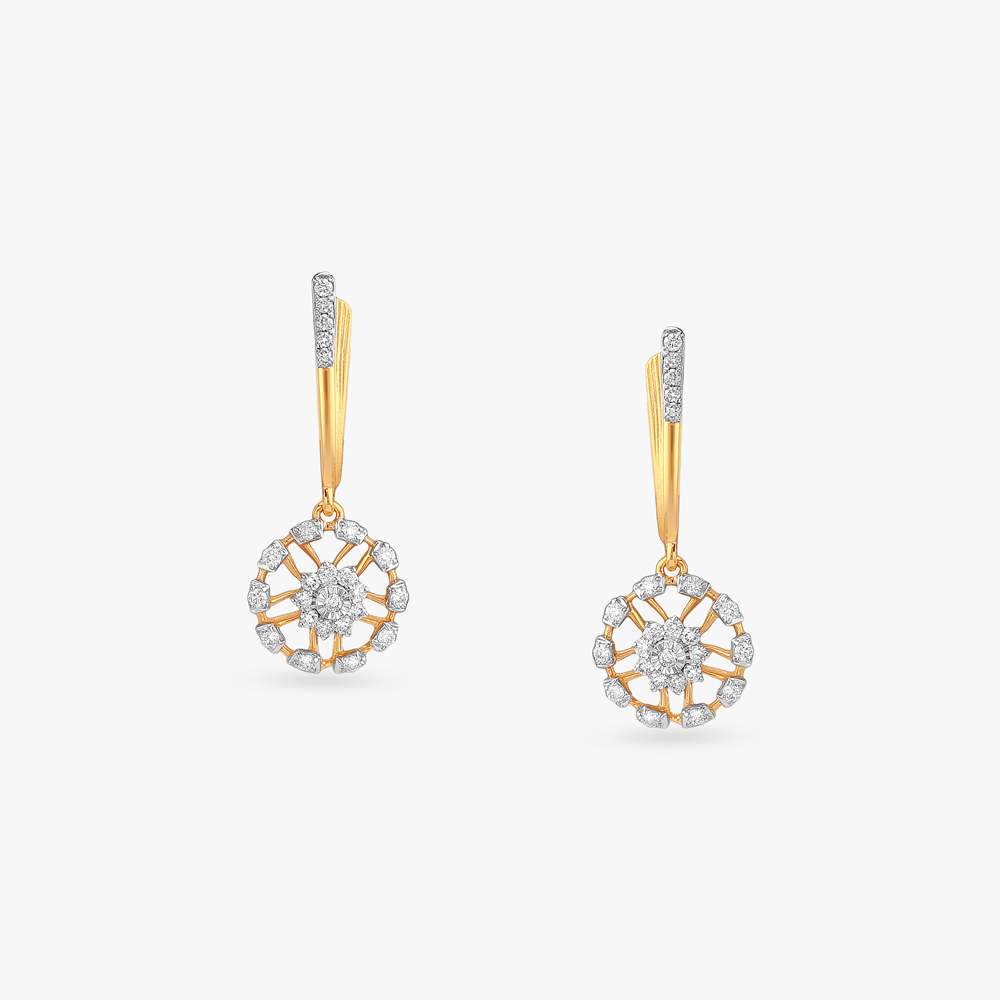 Sparkle Spin Diamond Drop Earrings,,hi-res image number null