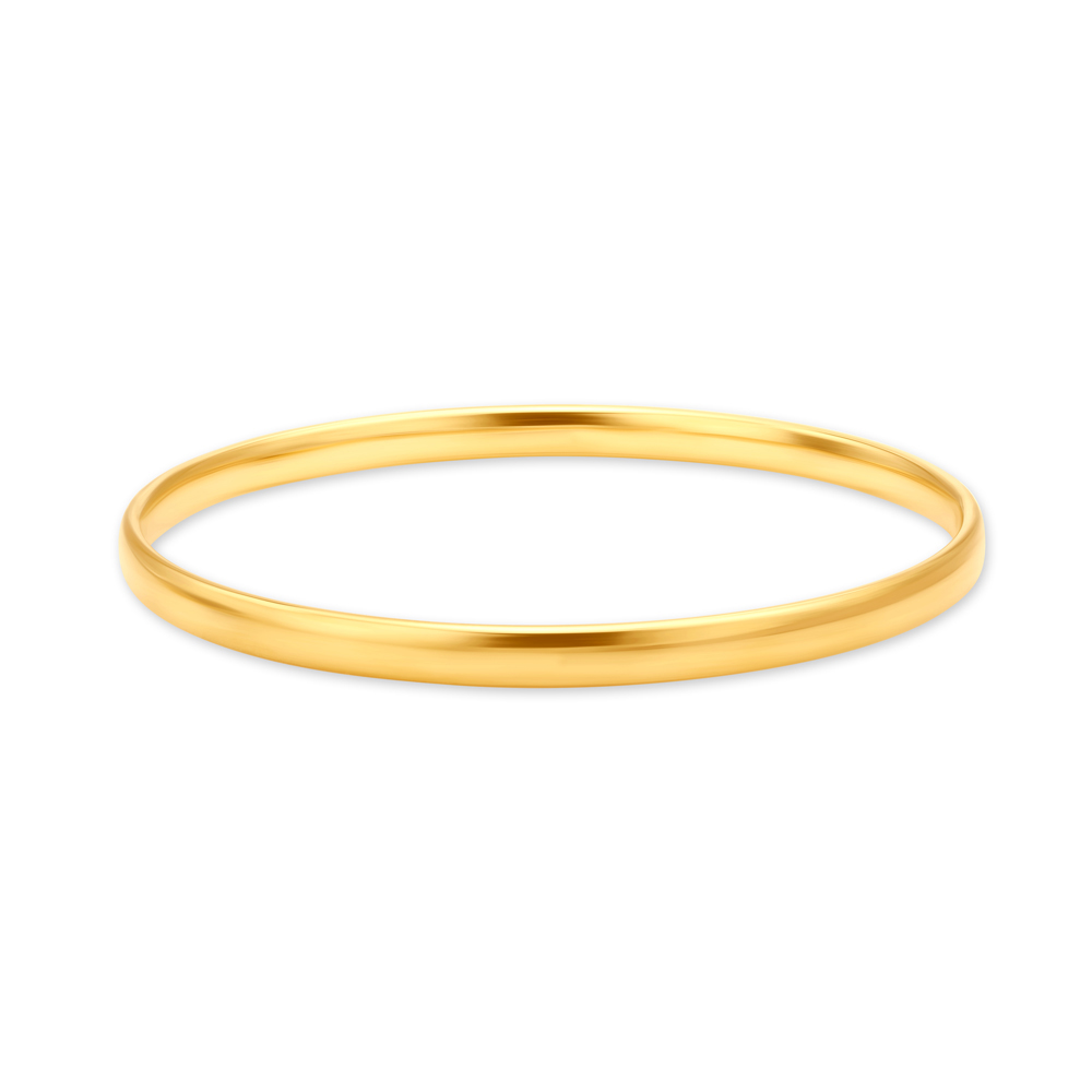 Polished Plain Gold Bangle,,hi-res image number null
