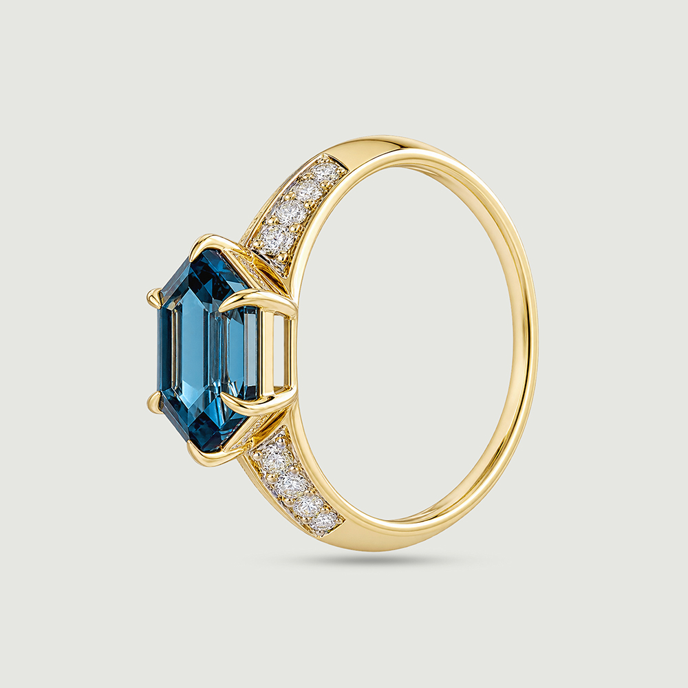 Striking Illuminated Topaz Gold Ring,,hi-res image number null