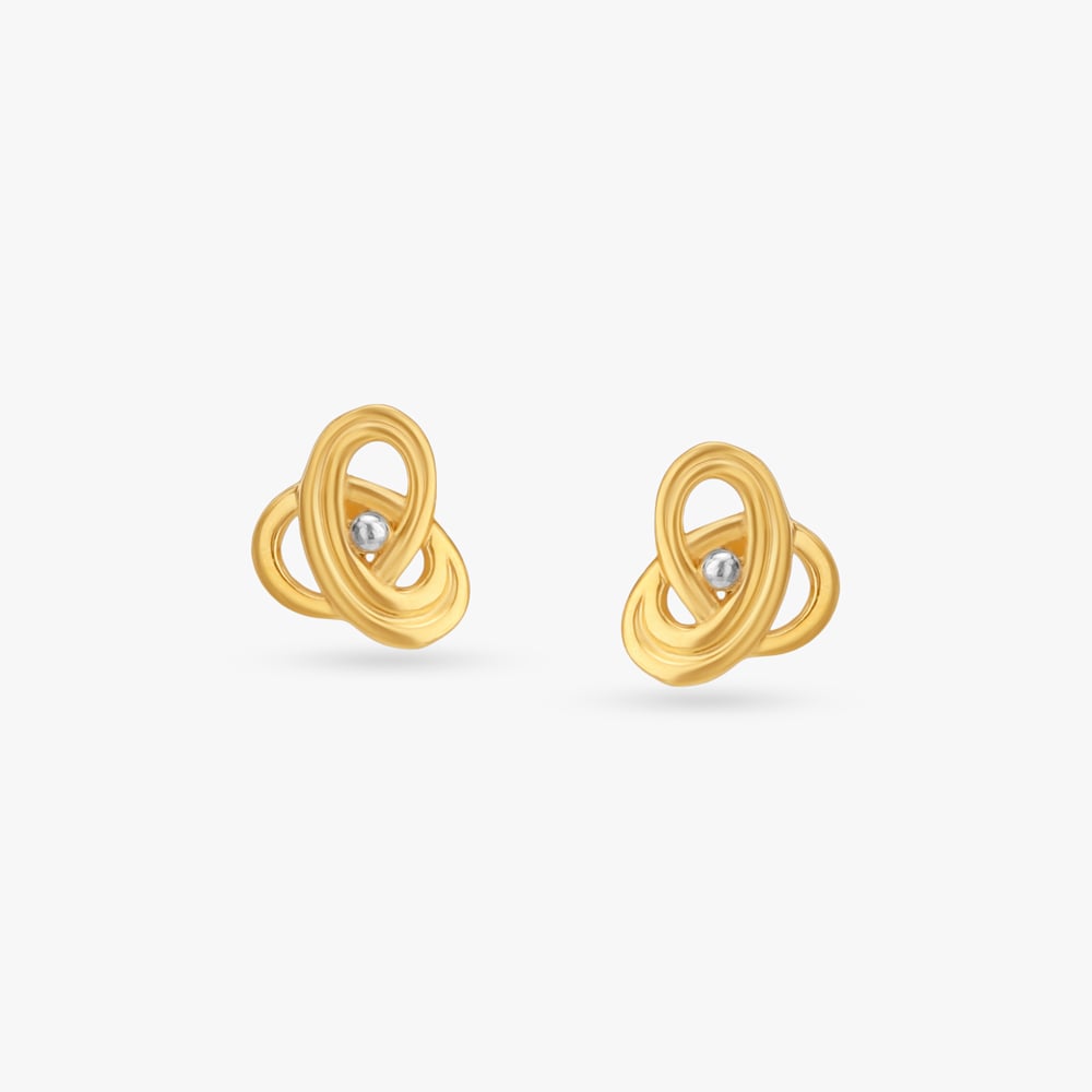 

Play Loop Gold Stud Earrings for Kids