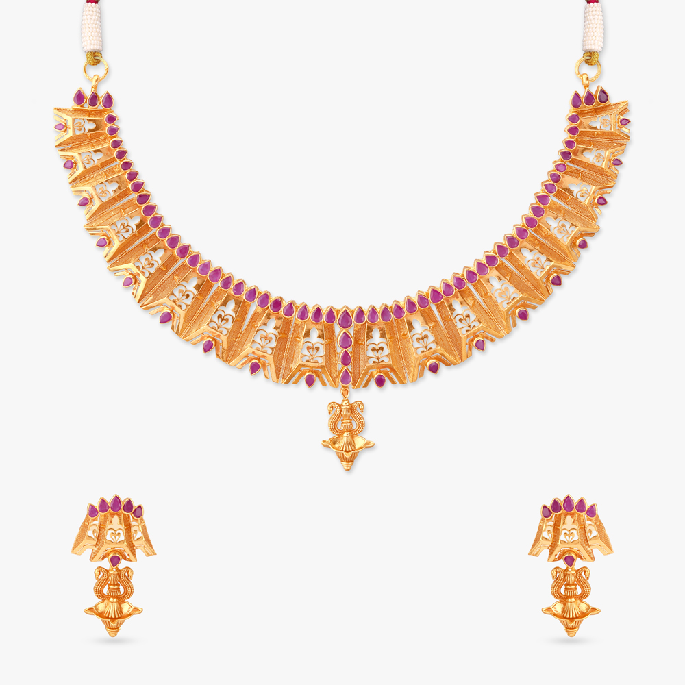 Radiant Lamp Necklace set,,hi-res image number null