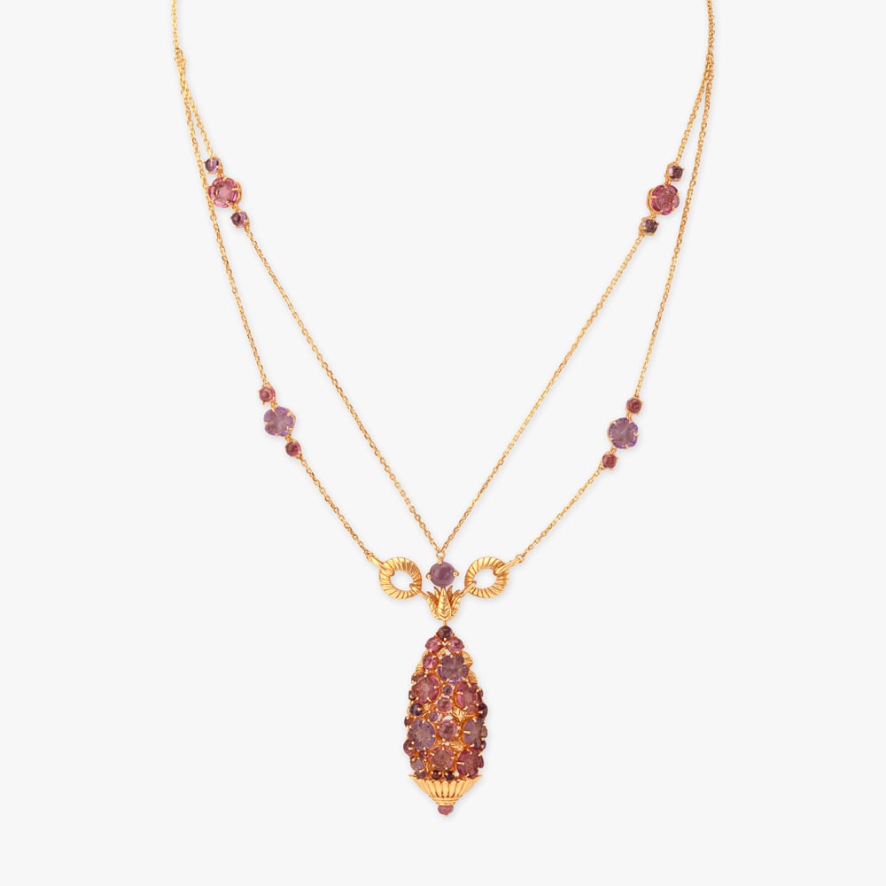 Lush Bloom Gold Necklace Set,,hi-res image number null