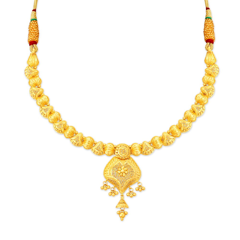Entrancing Gold Necklace,,hi-res image number null