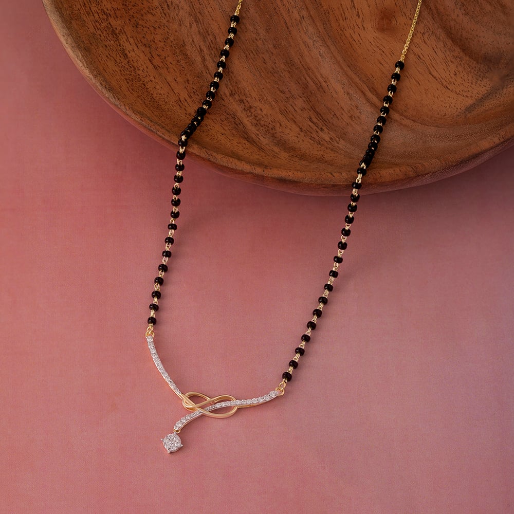 Timeless Knot Gold and Diamond Mangalsutra,,hi-res image number null