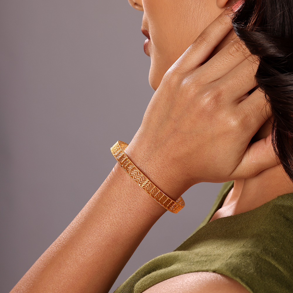 Filigree Tales 22KT Gold Bangle,,hi-res image number null