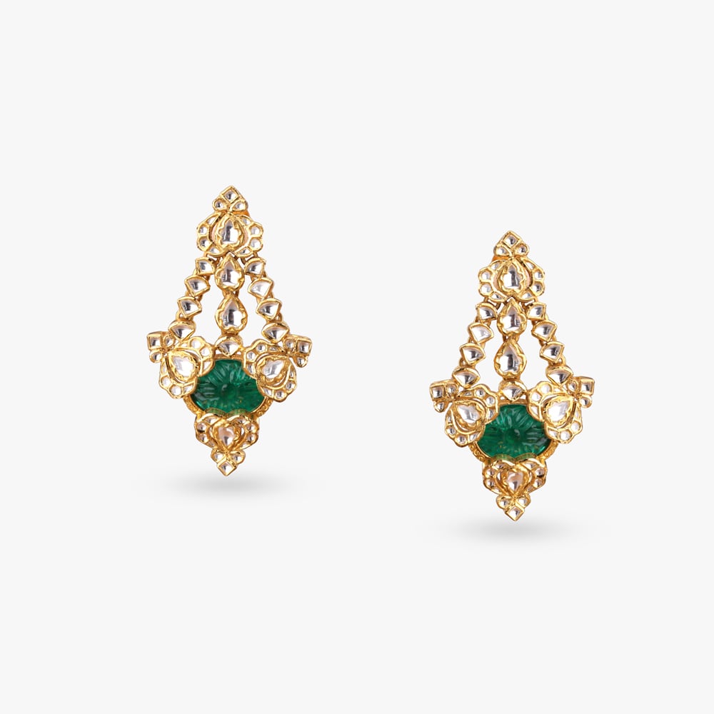 Majestic Aura Gold Drop Earrings,,hi-res image number null