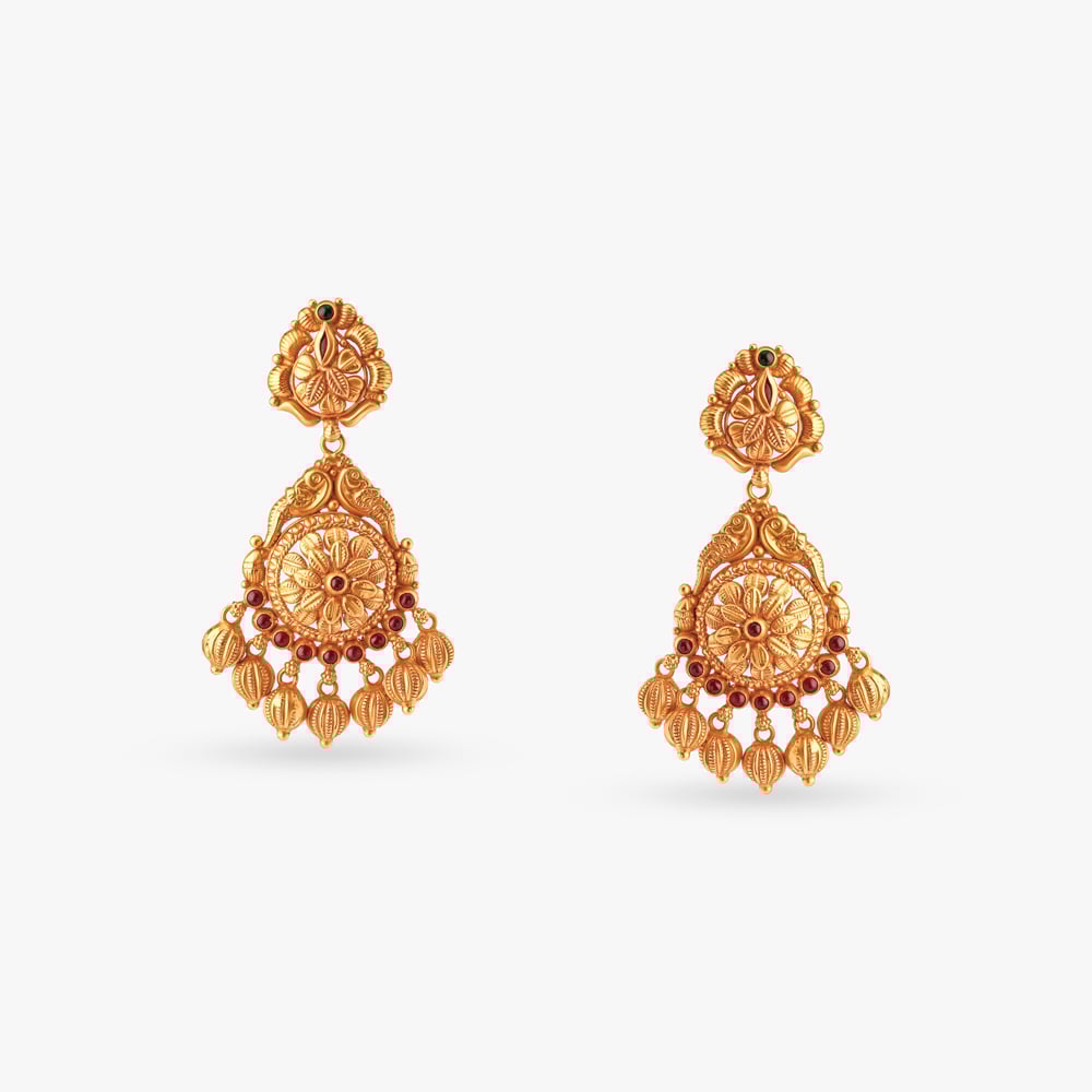 

Sparkling Charm Traditional Drop Earrings