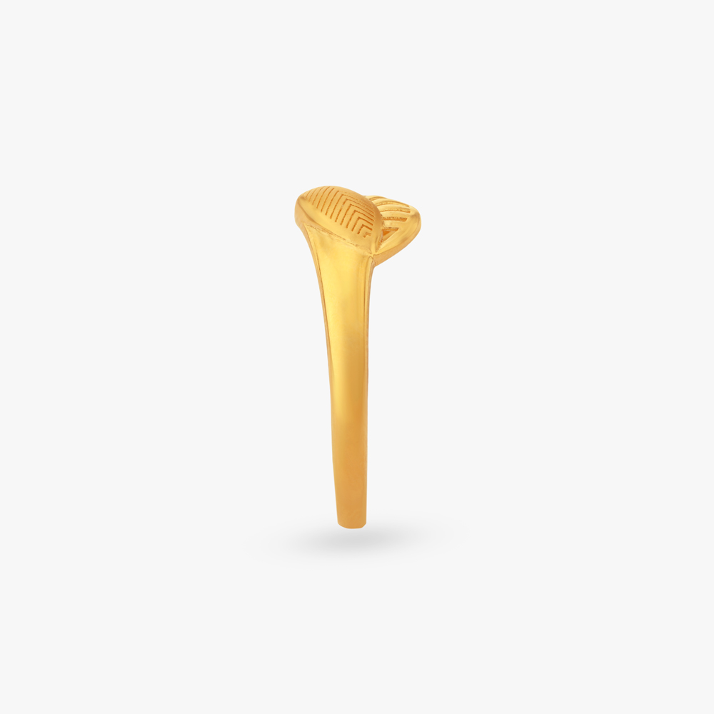 Flowing Leaf Gold Ring,,hi-res image number null