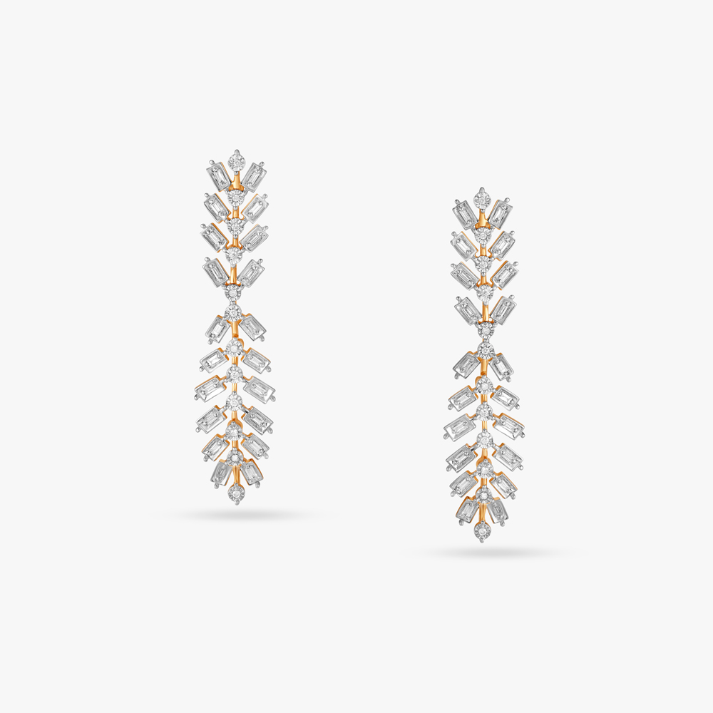 Glimmering Wave Diamond Necklace Set,,hi-res image number null