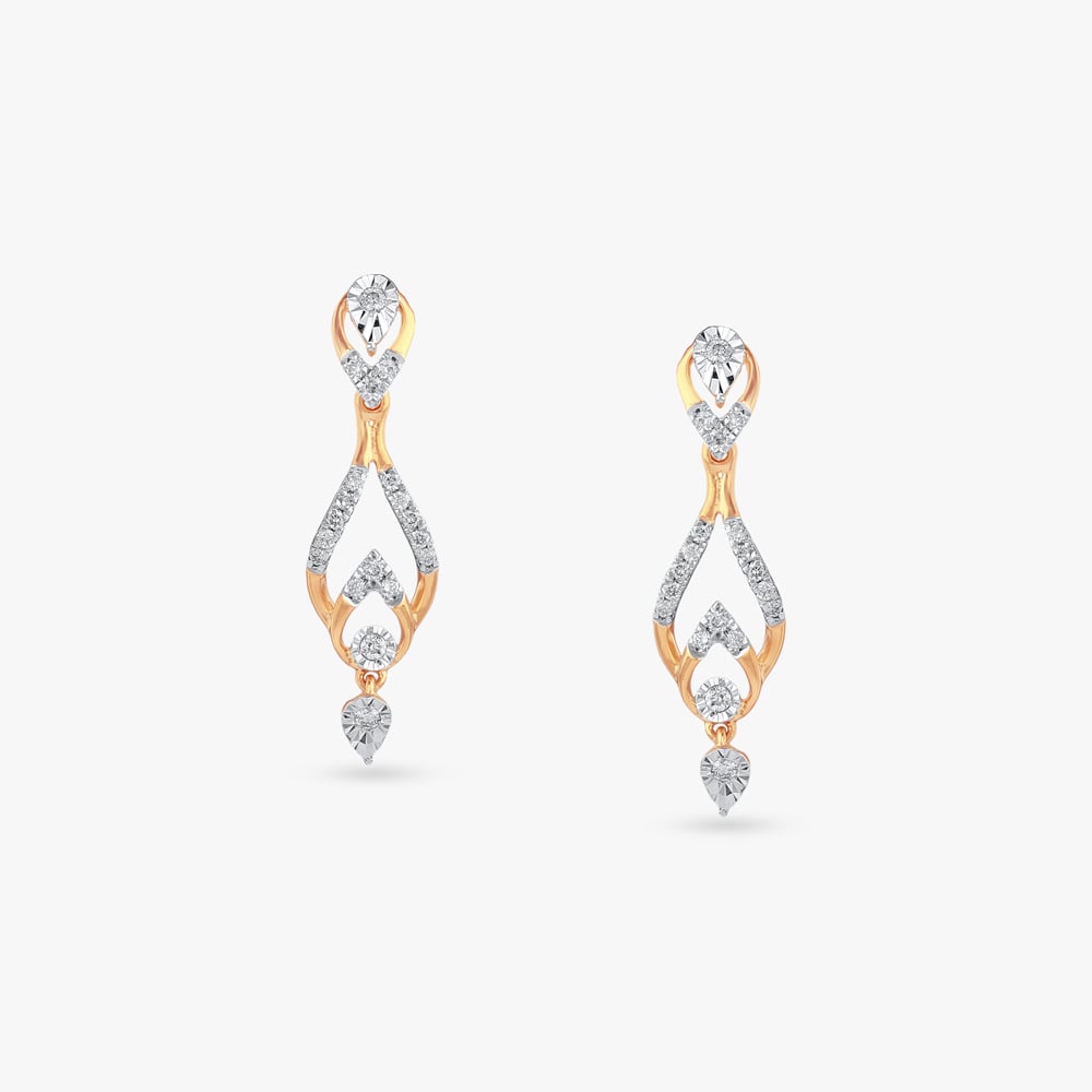 

Sassy Glint Diamond Drop Earrings