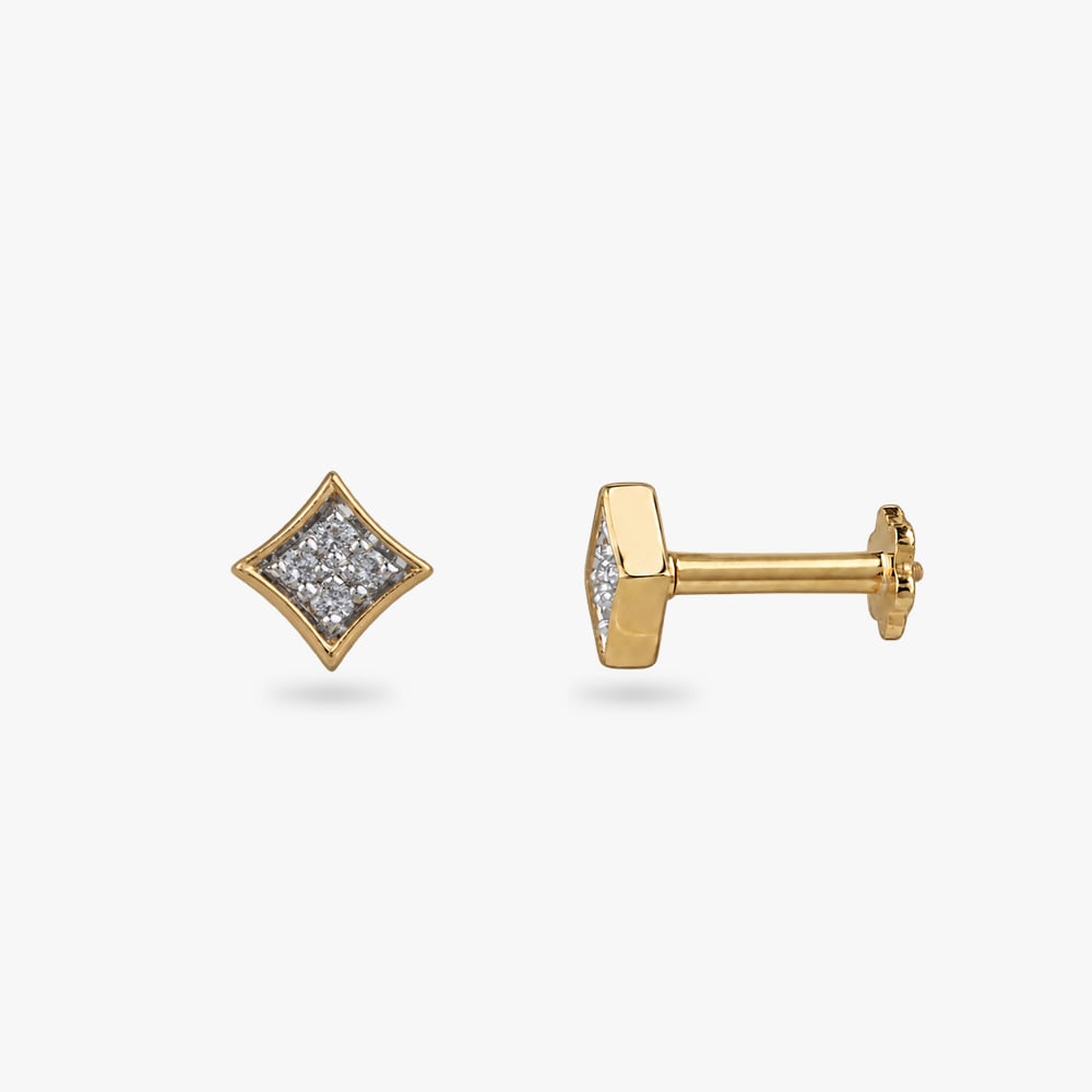 Twinkling Kite Diamond Stud Earrings for Kids,,hi-res image number null