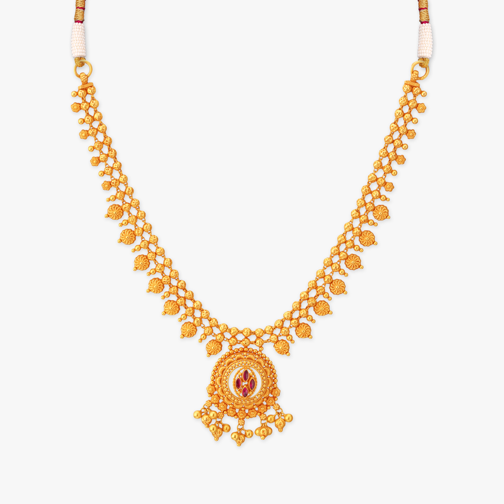 Spiral Trail Gold Necklace Set,,hi-res image number null