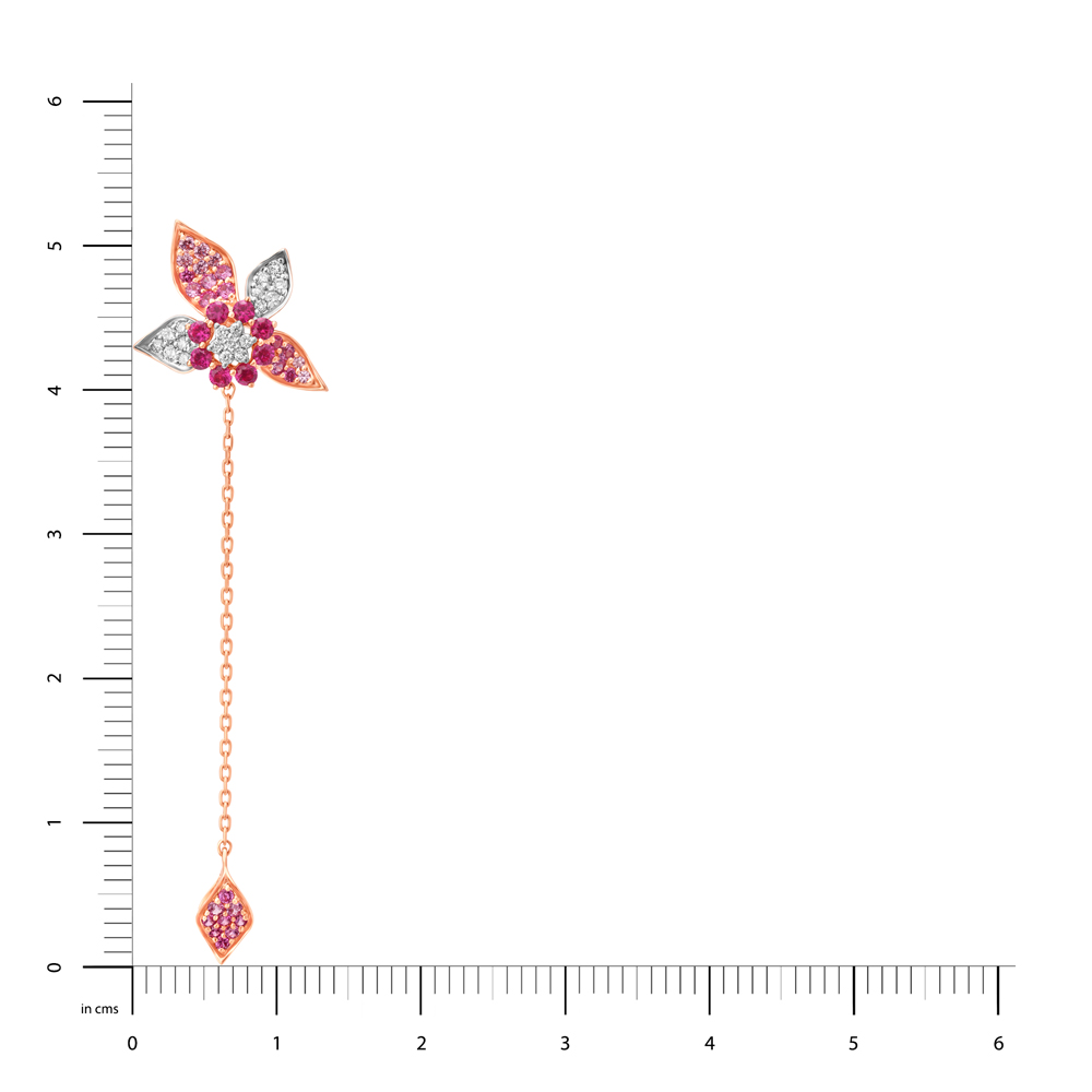 14kt Rose Gold Springs Favorite Diamond Drop Earrings,,hi-res image number null
