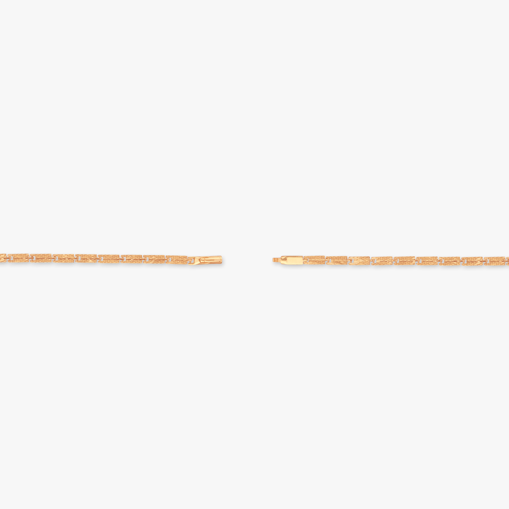 Linear Code Gold Bracelet for Men,,hi-res image number null