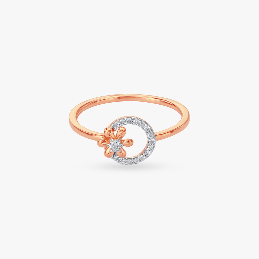Orbit Petal Diamond Ring,,hi-res image number null