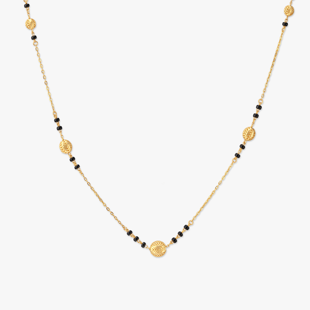 

Modern Weave Gold Mangalsutra