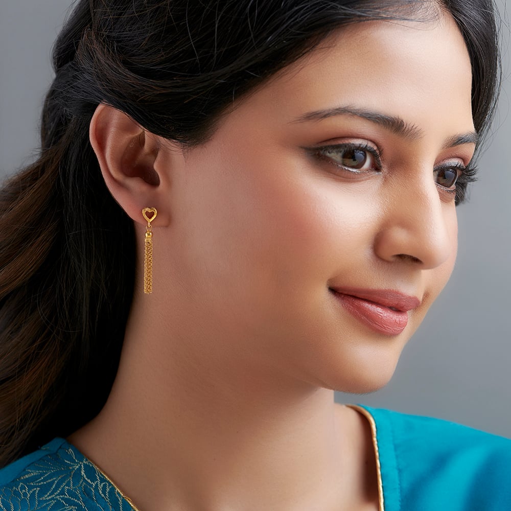 Pear Shape Contemporary Drop Earrings,,hi-res image number null