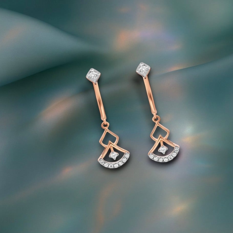 Artline Bloom Diamond Drop Earrings,,hi-res image number null
