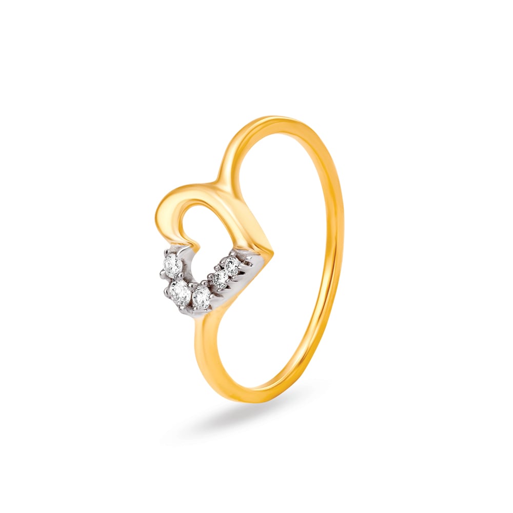 Romantic Diamond Heart Ring,,hi-res image number null