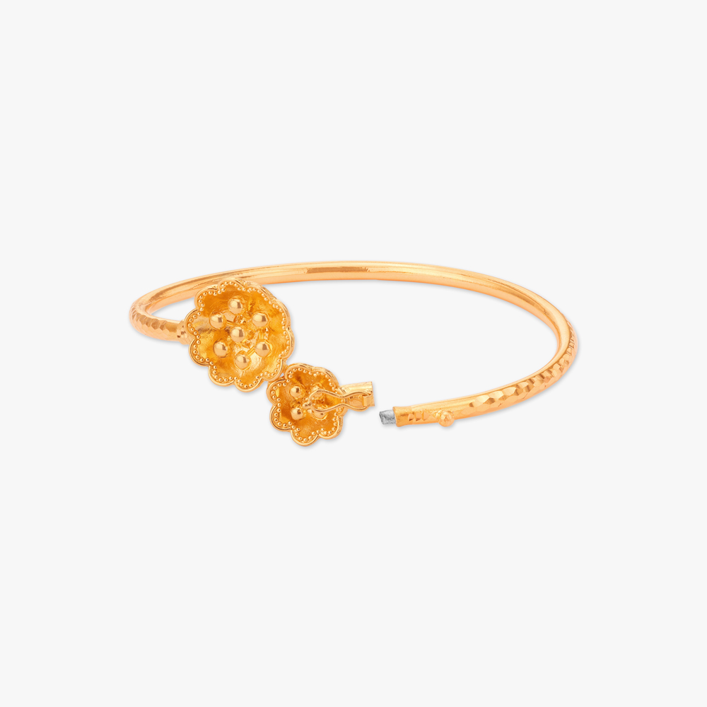 Tant Phool Loha Gold Bangle,,hi-res image number null