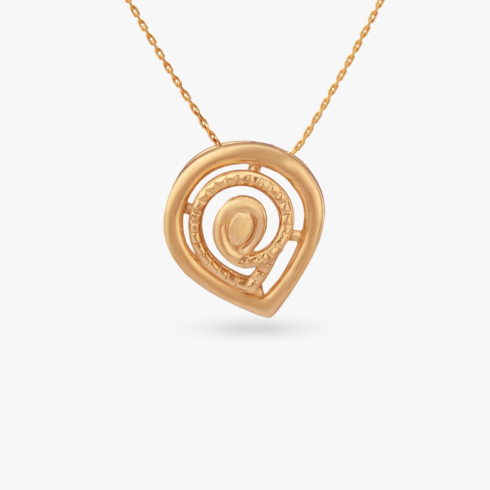 

Swirl Art Gold Pendant