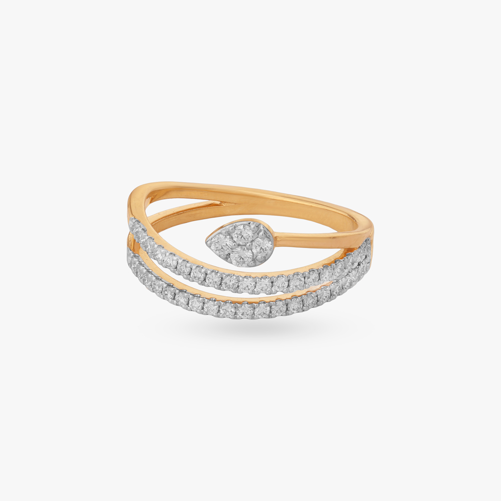 Layered Flow Diamond Ring,,hi-res image number null