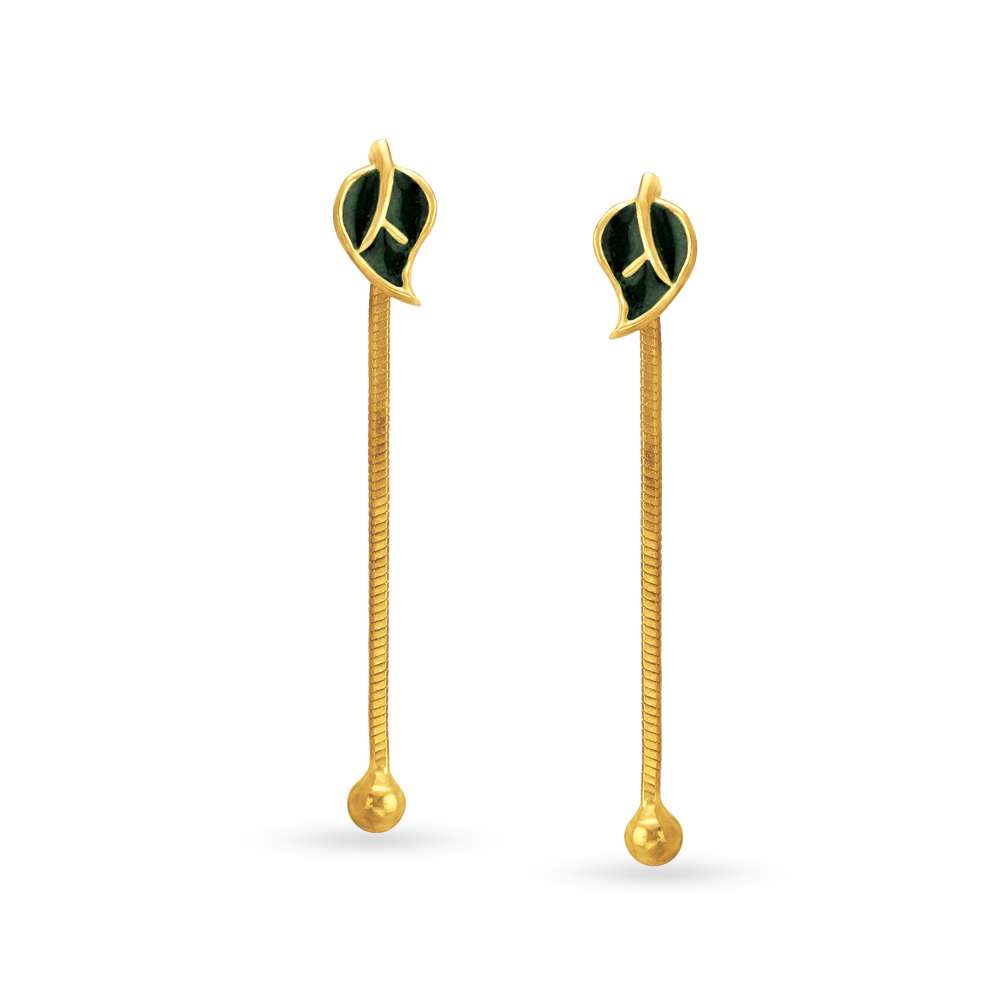 Traditional Stylish Gold Drop Earrings
