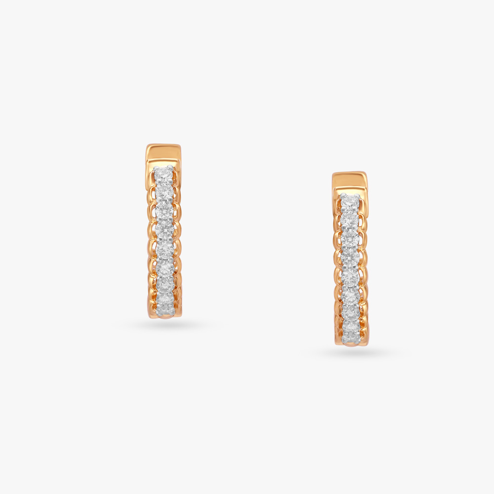 Eternity Diamond Hoop Earrings,,hi-res image number null