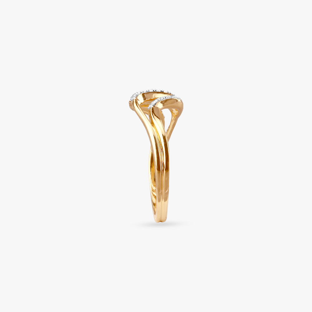 Fluid Wave Diamond Ring,,hi-res image number null