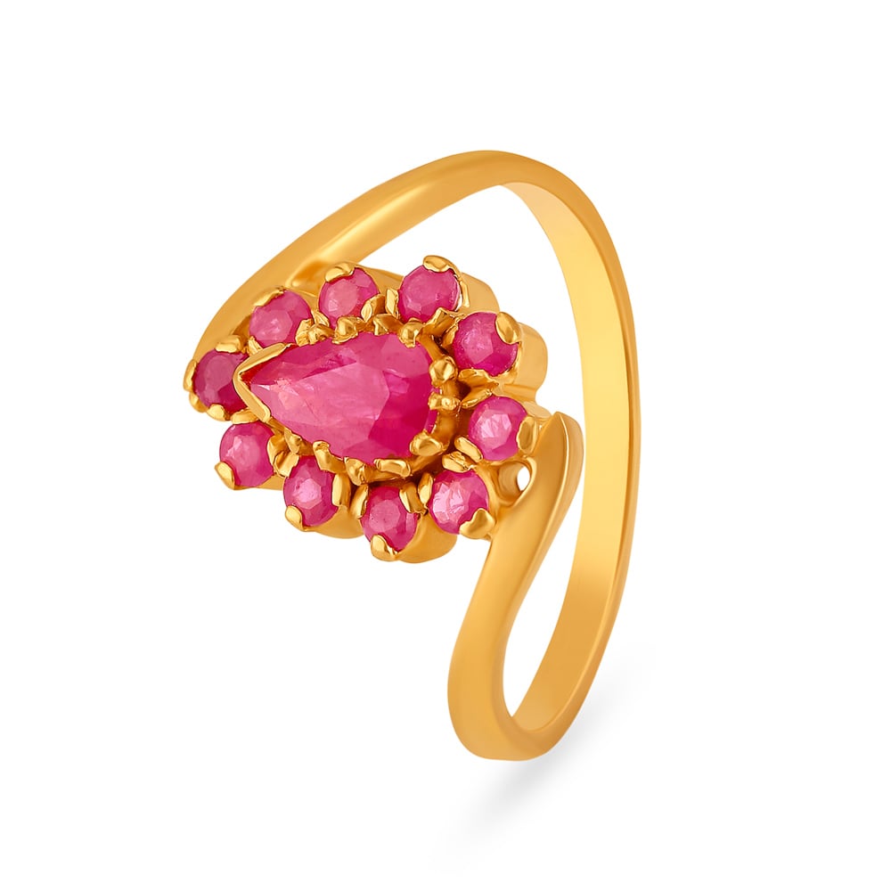 Ruby stone ring deals price in tanishq