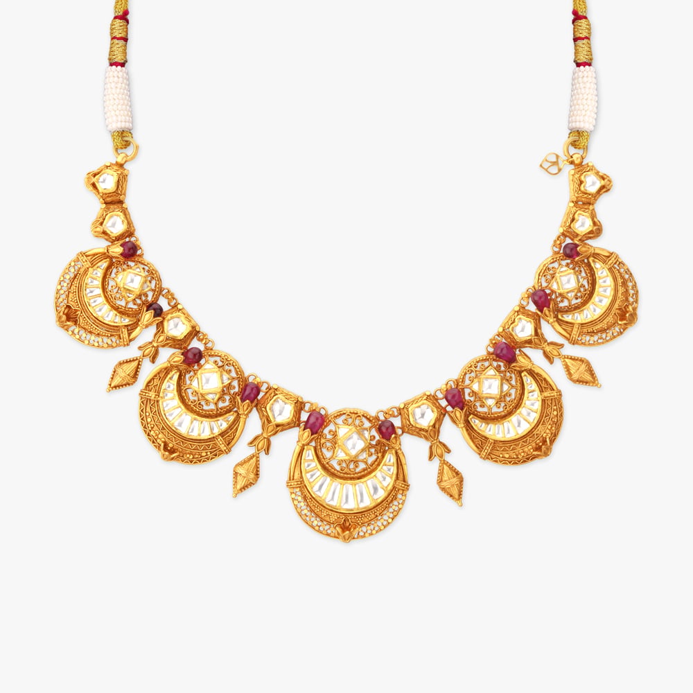 Lunar Rhythm Gold Necklace Set,,hi-res image number null