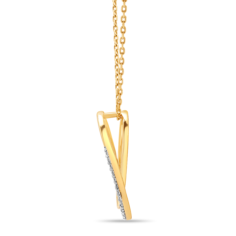 Mia 14kt Yellow Gold And Diamond Pendant,,hi-res image number null