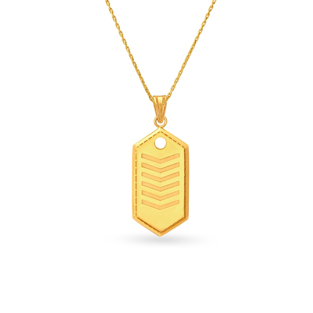 Gold Necklace with Square Malachite Pendant – Nialaya