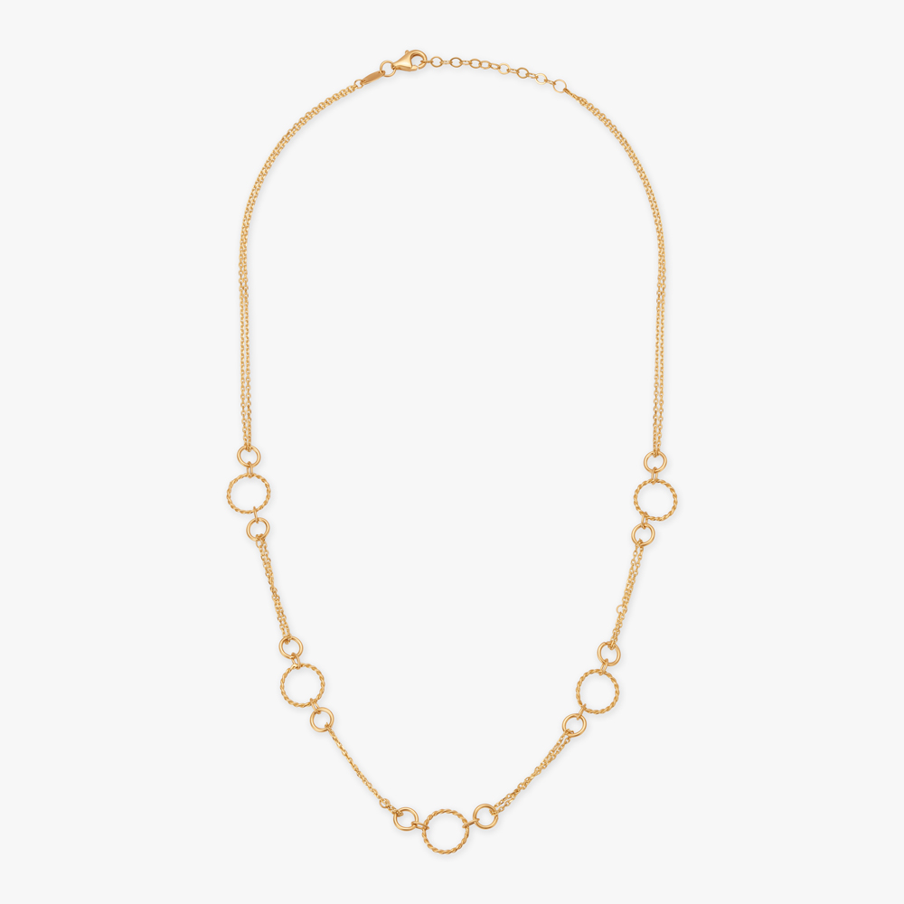 Blissful Circular Link Necklace,,hi-res image number null