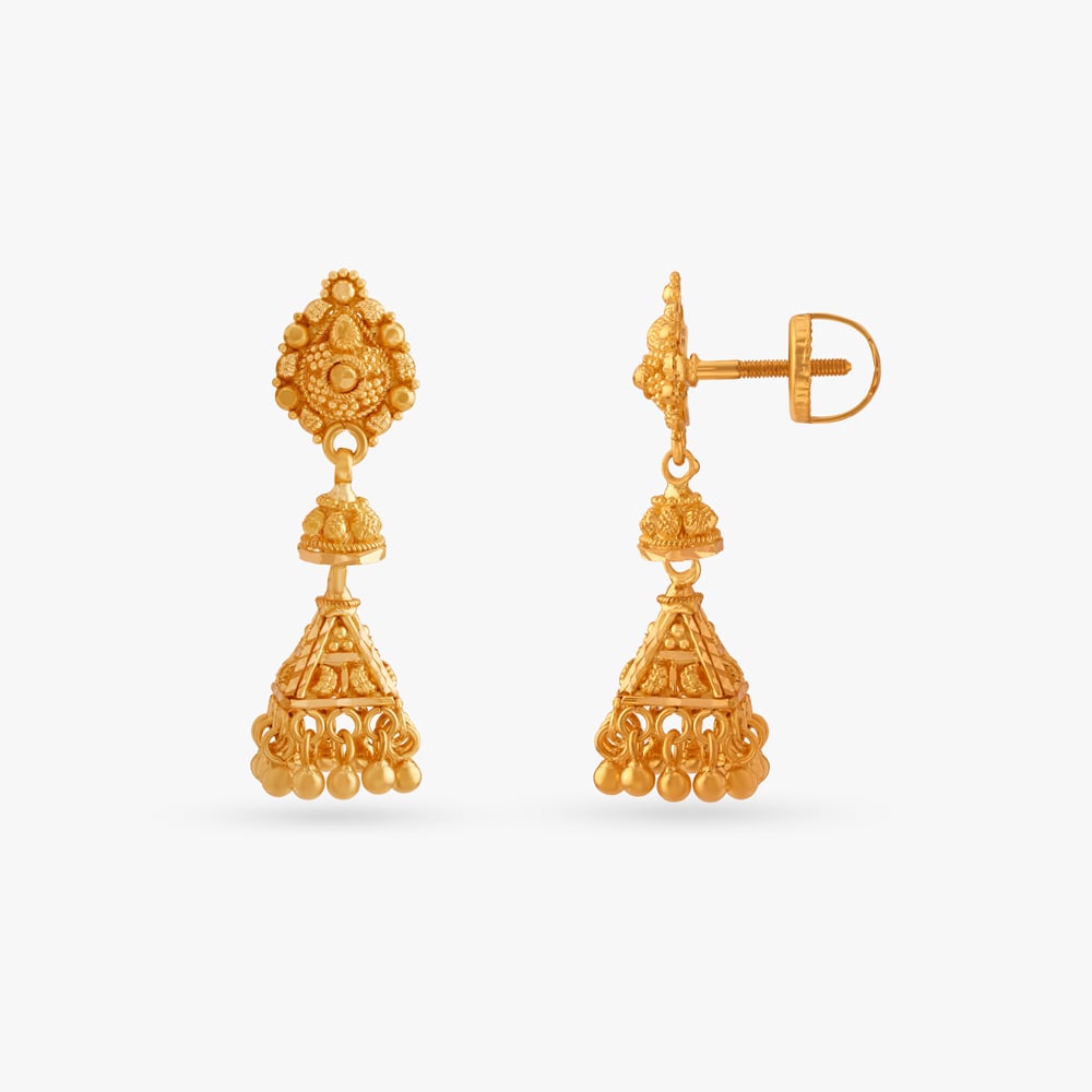 Alluring Pyramid Jhumkas,,hi-res image number null