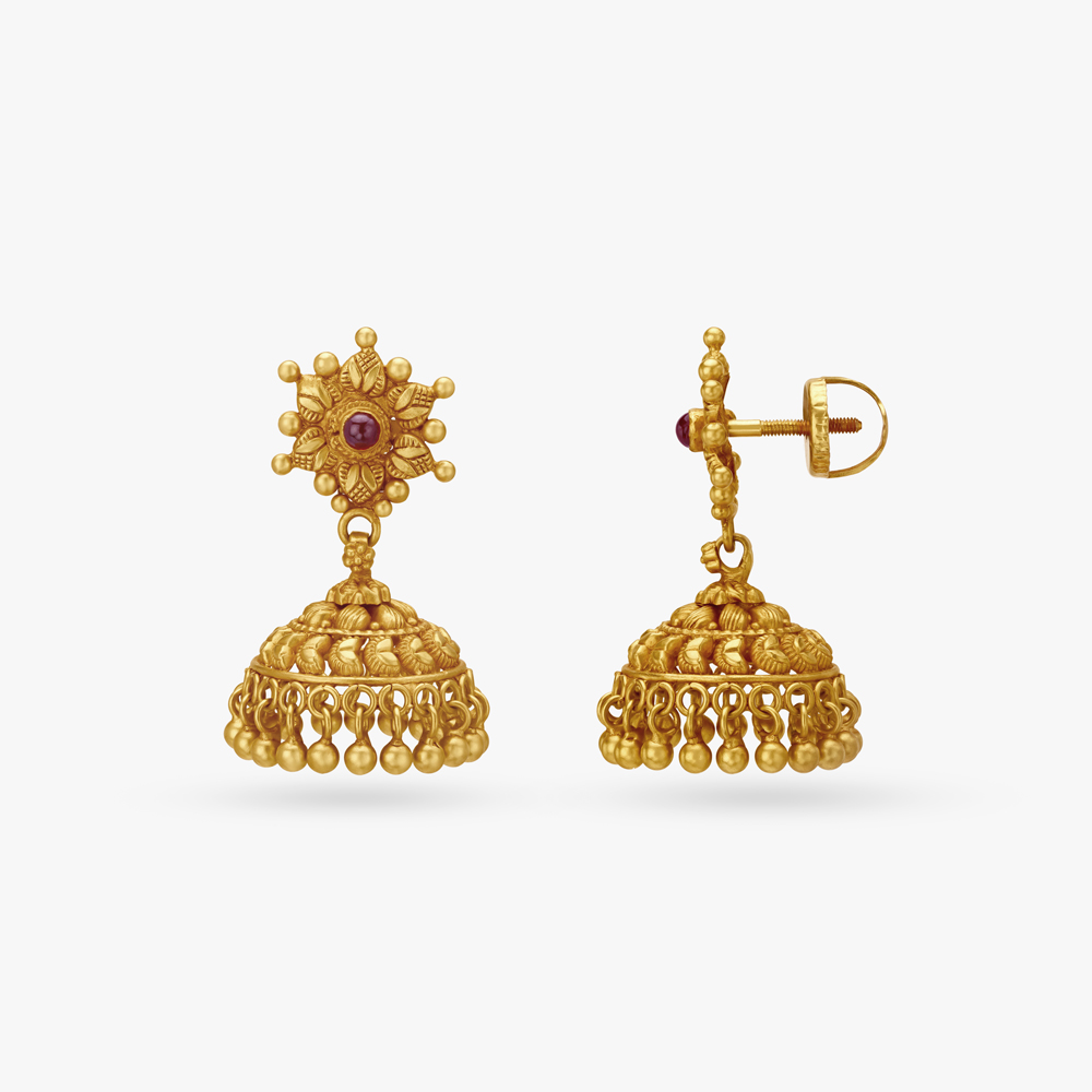 Classy Traditional Jhumkas,,hi-res image number null