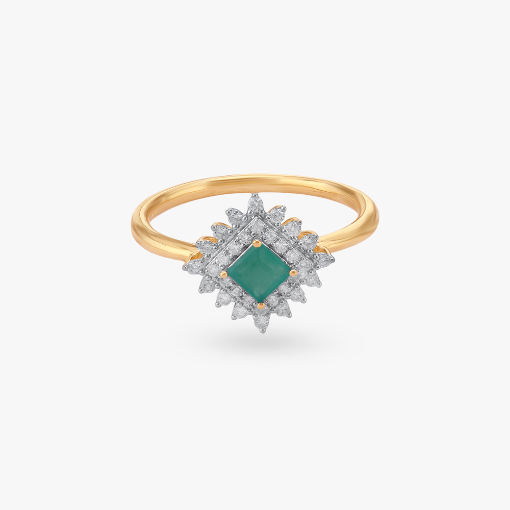 Vintage Floral Diamond Ring,,hi-res image number null