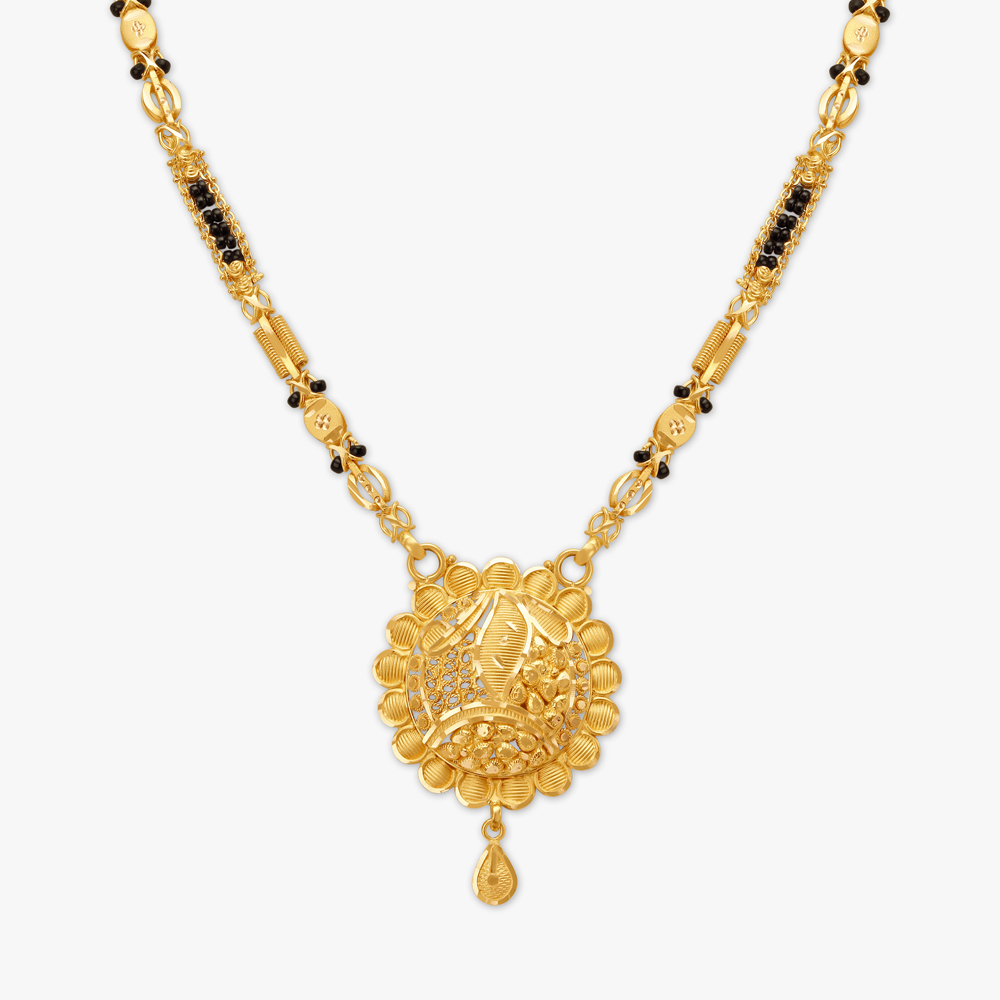 Modern Gold Mangalsutra with Pendant