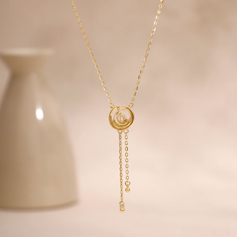 Fluid Orbit Gold Necklace,,hi-res image number null