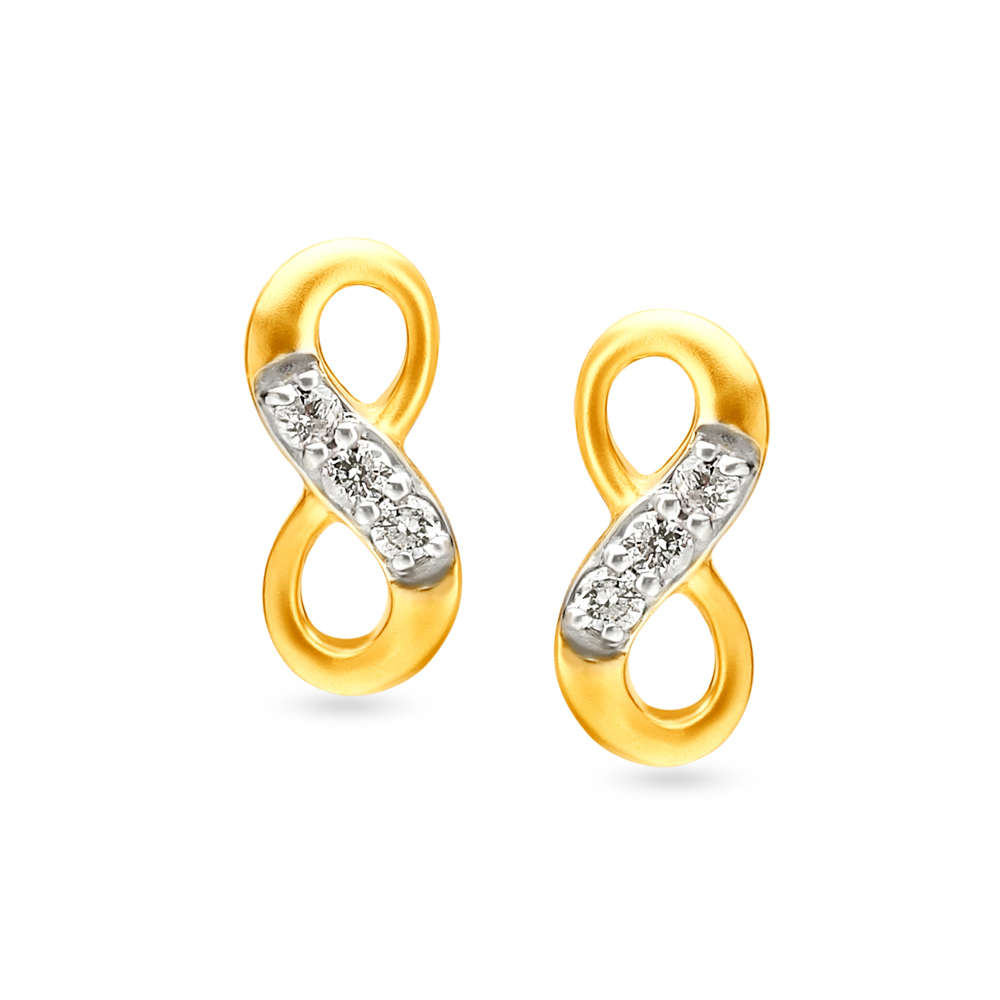 Gold Infinity Earrings – Lagravinese Jewelers