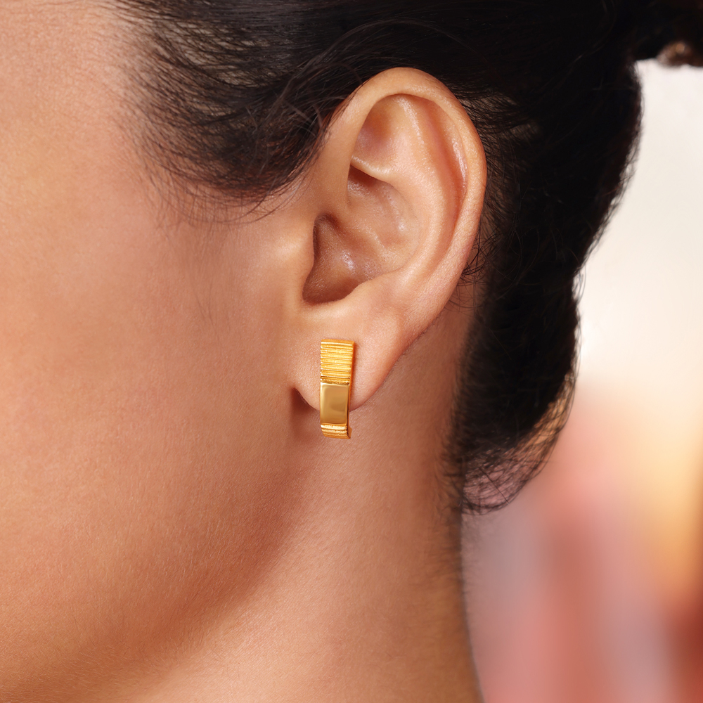 Circle Play Gold Earrings,,hi-res image number null