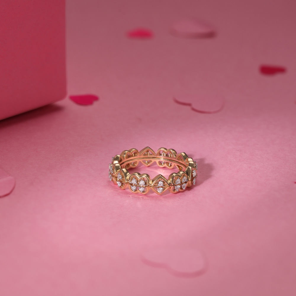 Love Luck Diamond & Gold Ring,,hi-res image number null